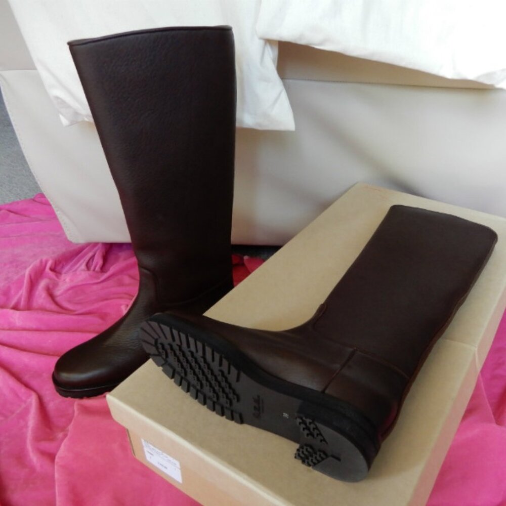NIB $2725 Auth.Loro Piana Sauvanne Alce Soft Boots Elk Leather Cashmere 39 US - Picture 3 of 11